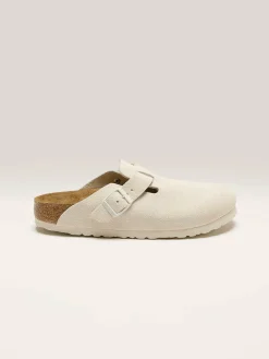BIRKENSTOCK Sabots Boston Suede Leather Pour Femmes