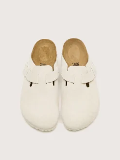 BIRKENSTOCK Sabots Boston Suede Leather Pour Femmes