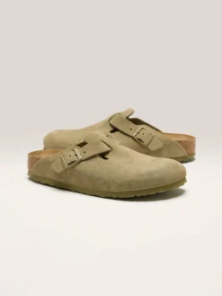 BIRKENSTOCK Sabots Boston Suede Leather Pour Femmes