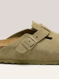 BIRKENSTOCK Sabots Boston Suede Leather Pour Femmes