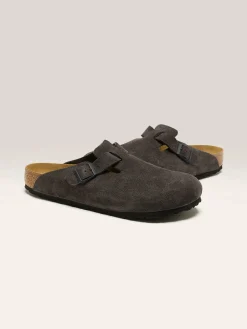 BIRKENSTOCK Sabots Boston Suede Leather Pour Hommes