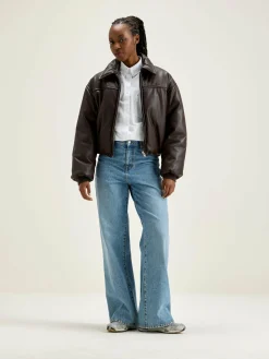 Bomber En Faux Cuir Jacky