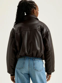 Bomber En Faux Cuir Jacky