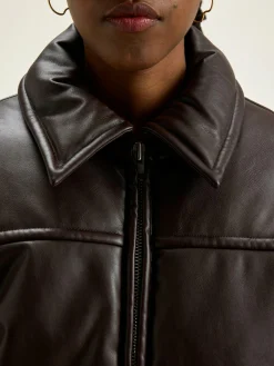 Bomber En Faux Cuir Jacky