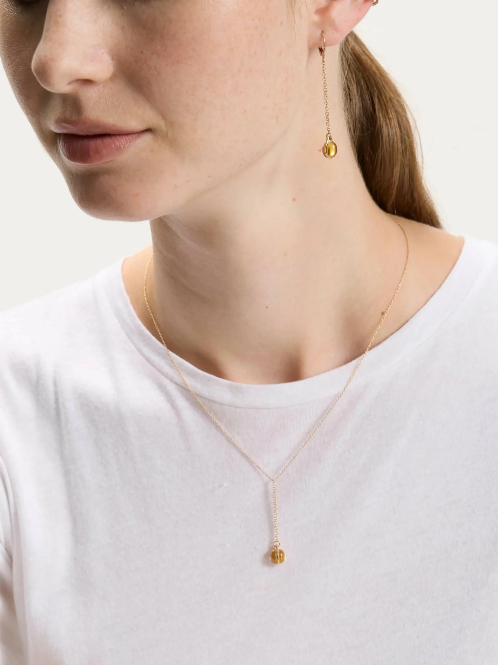 HELENA ROHNER Collier Drop Citrine