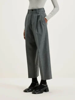 NICHOLSON & NICHOLSON Pantalon Port Droit En Laine