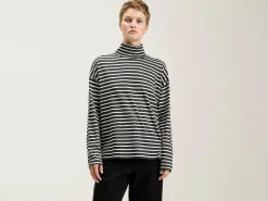 SARAHWEAR T-shirt Col Roulé Rayé Foggy