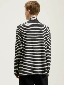 SARAHWEAR T-shirt Col Roulé Rayé Foggy