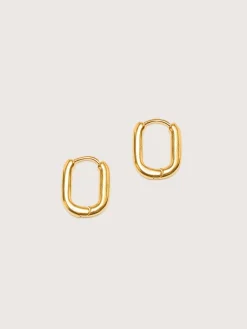 TEN Boucles D'oreilles Oblong En Or